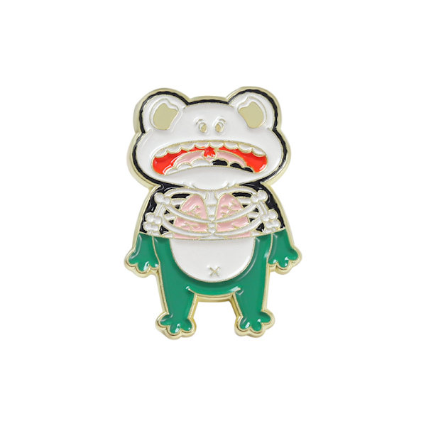 3 stk. Søde Dyre Emblemer Pins Broche Skalle Kat Frø Kanin Hval Flagermus Emblemer Lapel Pin Søde Tegneserie Broche Badge Jakke Hat Pin