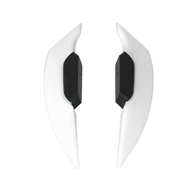 1 Par Motorcykel Side Winglet Aerodynamisk Vinge Spoiler Universal Til Motorcykel Elektriske Cykler Hvid