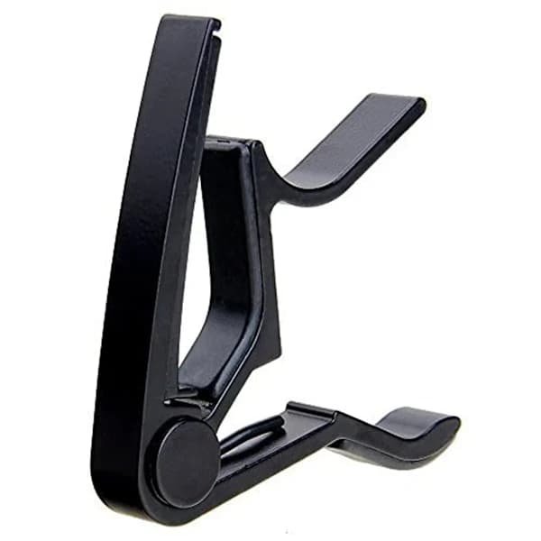 Gitarr capo - Svart horisontell stångklämma
