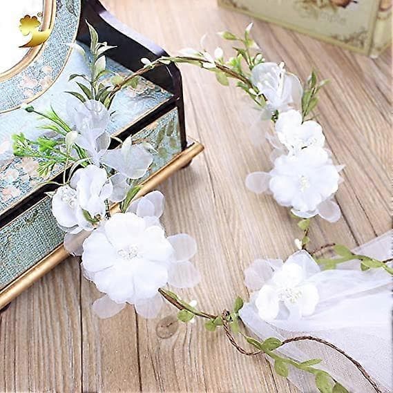 Brude slør blomsterkrans slør blomsterkrone slør Boho