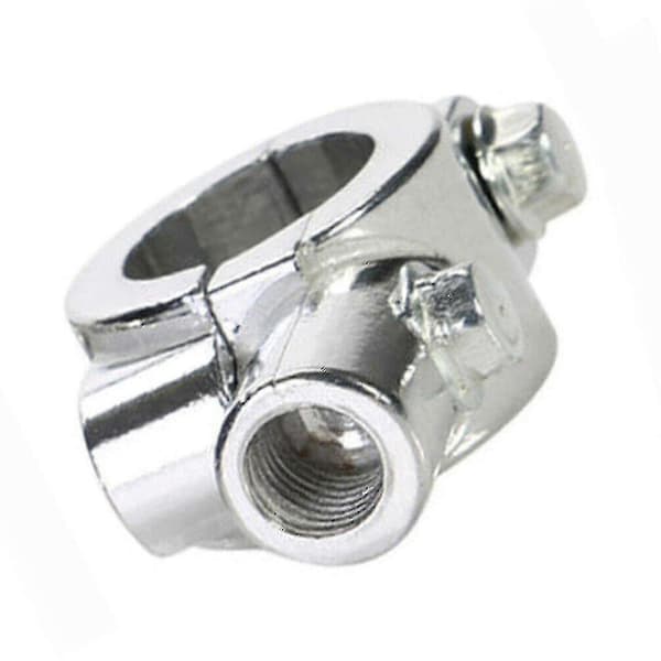 Motorcykel Styrstangsspejl Montering Holder Klemme-adapter Universal (sølv) (1 stk)