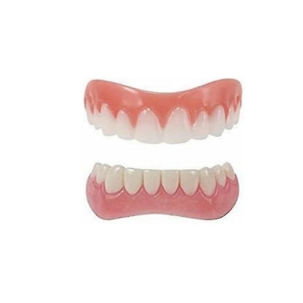 Silikon øvre/nedre tannproteser Munnhygieneverktøy Tannproteser