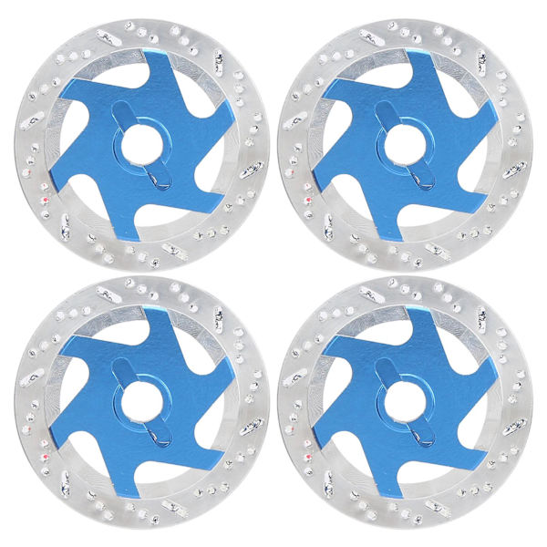4 stk Universelle Aluminiumslegering RC Bil Bremseskive Metall Hex Adapter For 1/10 Fjernkontroll Bil Mørk Blå
