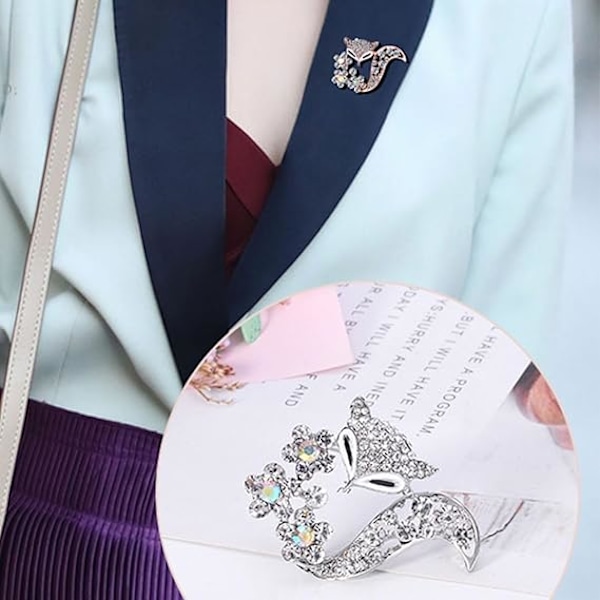 Kristallibrooši timantti vintage kukkabroosši luksus yksinkertainen elegantti brooši toimiston temperamentti korut lahja naisille