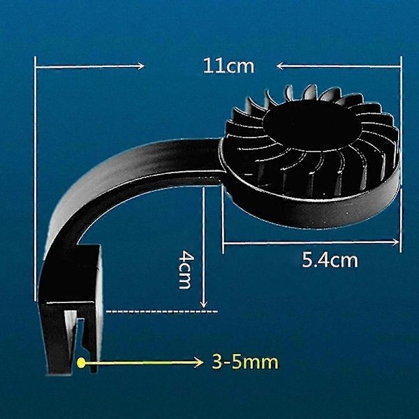 Lille Akvarie Lampe LED Belysning Vandplanter USB Klips På Lampe