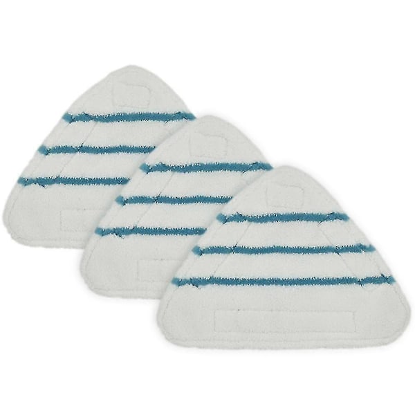 3 st. Ångmopp Ersättningsdynor Triangel Tvätthållbar Duk Rengöring Golv Mikrofiber Mopphuvuddyna Stea