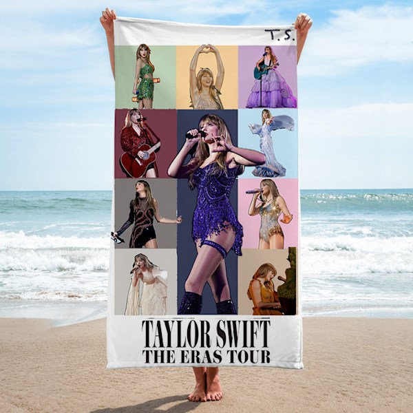 140x180cm mikrokuitu rantapyyhe julkkis ympäröivä suorakulmainen rantapyyhe Taylor Swift laulaja kylpypyyhe pyyhe