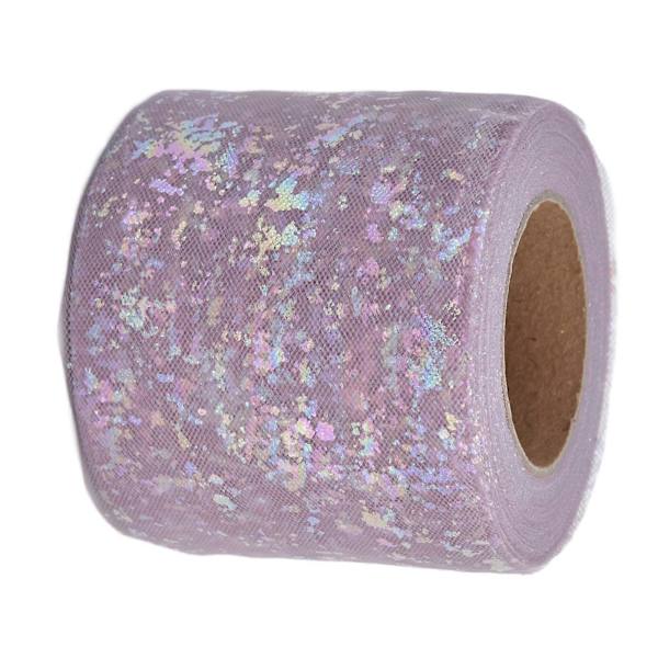 Tull kangas 25 jaardia 6cm polyesteri materiaalia Kevyt Kannettava Tull Rullat Vaatteiden Koristeluun Pavun Tahna Violetti YEMAA
