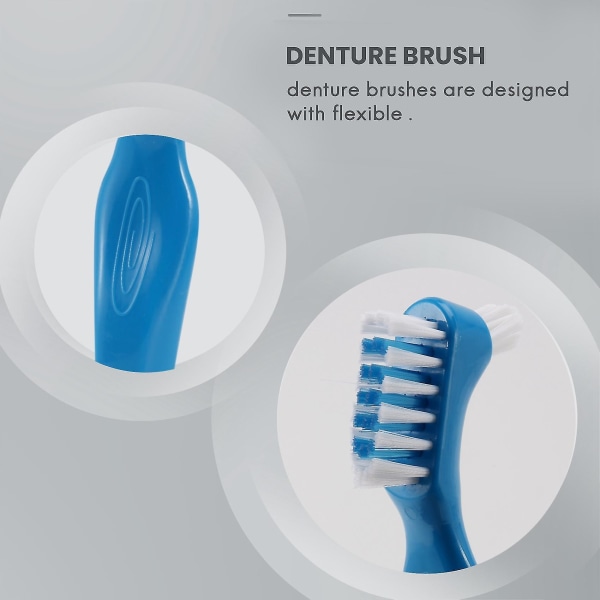 12-paks protesebørste hård protese-rengøringsbørste Tandbørste Tandbørste