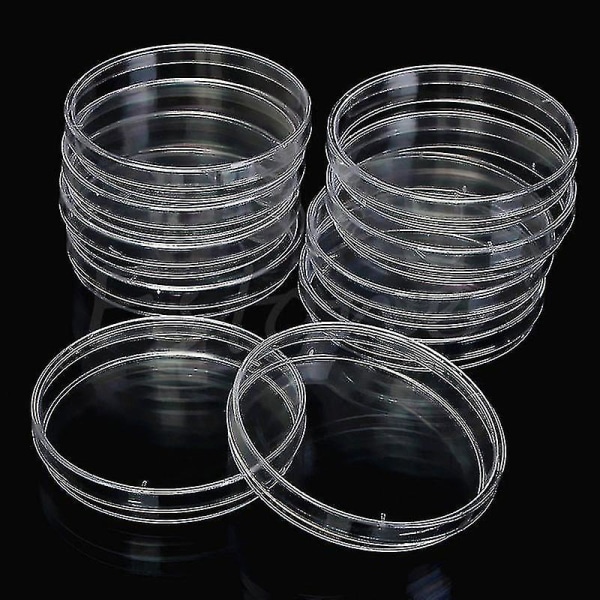 10 stk/pakke 90 X 15 mm Petriskåle i plast til Lb-plade bakteriegær