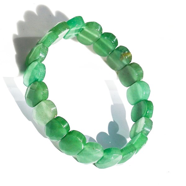 Armband med lösa stenar av rutilkvarts, vit
