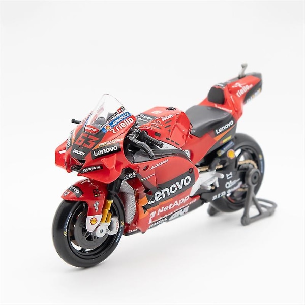 Born Pretty Maisto 1:18 Ducati Gp Lenovo Team #63 Desmosedici Pecco Bagnaia 2022 Diecast Model Motorcykel Boy Toys