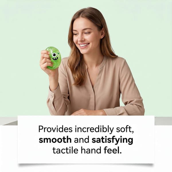 Maltos Vit Spökbulle Squishy Leksak för Halloween Green