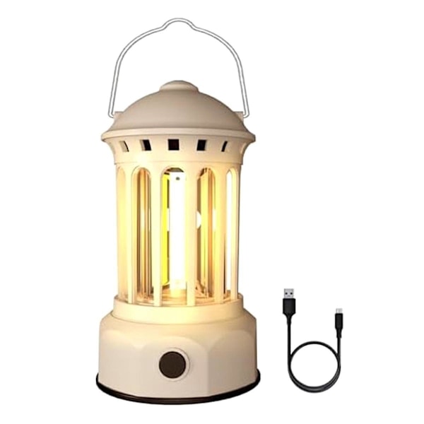 Ladesbar LED Campinglykt for Strømbrudd (Beige)