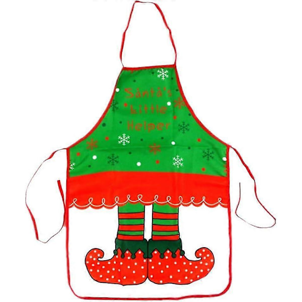 Juleforkle Santaforkle Høytidskjøkkenforkle Hjem Restaurant Kvinner Og Menn Kokkeforkle For Matlaging Baking Håndverk Bbq1pc