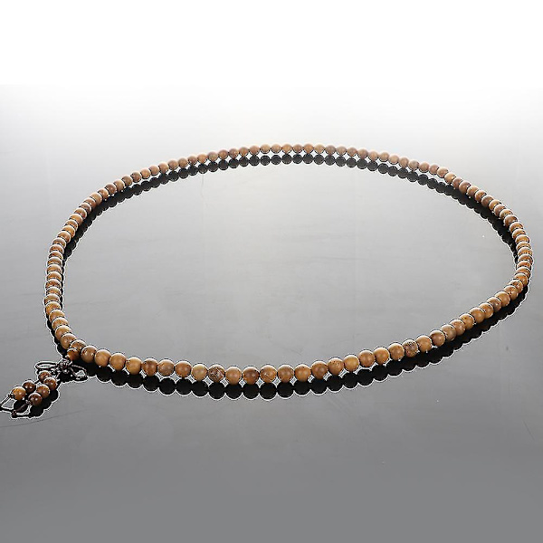 8mm 108 Pärlor Sandelträ Buddhistisk Bön Mala Halsband Armband - Beau