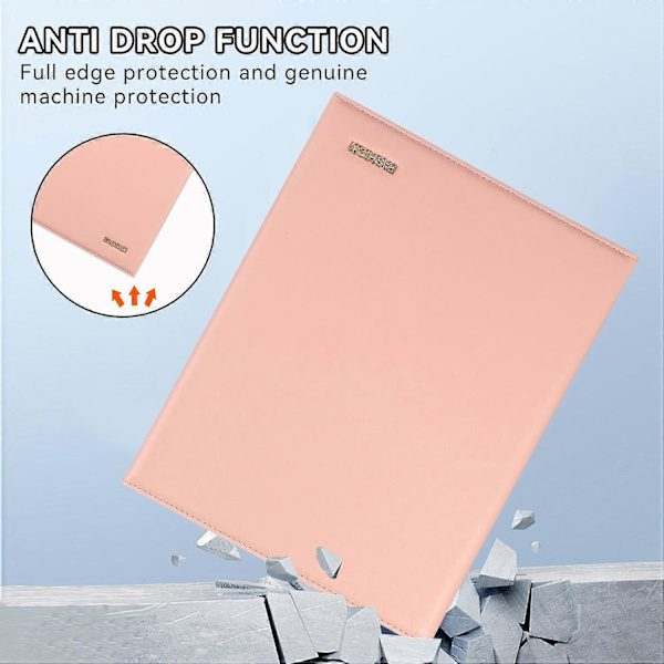 Bluetooth-tangentbordfodral i läder med pennfack för iPad Air (2013)/Air 2/9,7 tum (2017)/(2018)