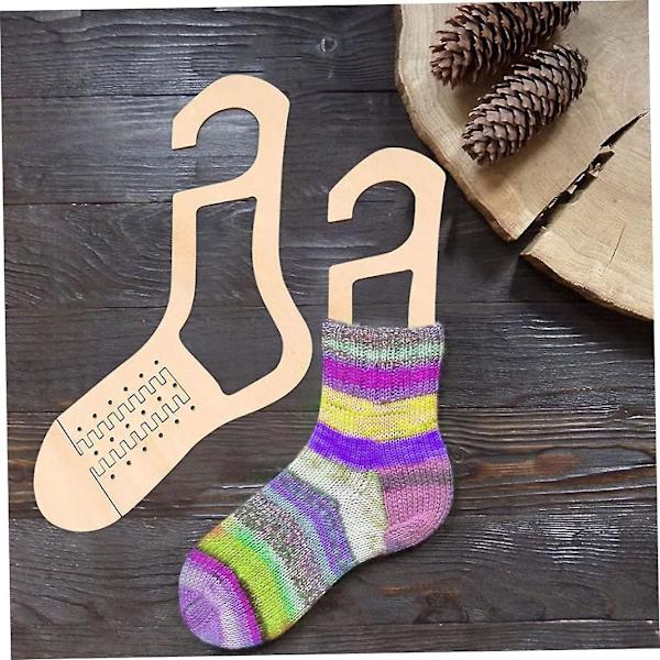 Sock Blockers Justerbar Storlek Strumpsträckare Stickblockers Roliga DIY Stickmodell 1 par Ihåligt Stilträ Färg 2 st