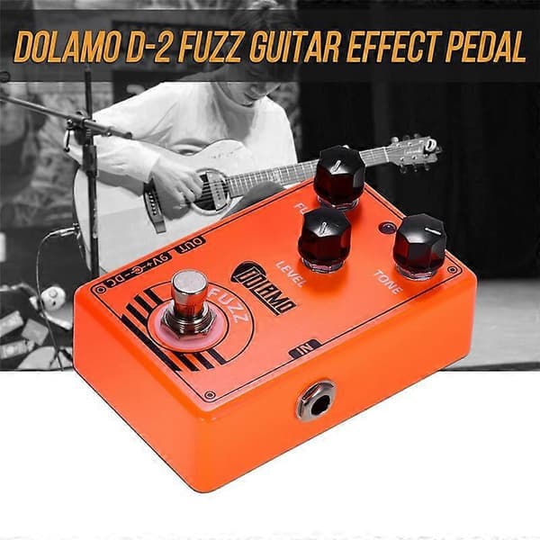 D-2 Fuzz Gitarreffektpedal True Bypass Elektrisk Gitardeler & Tilbehør