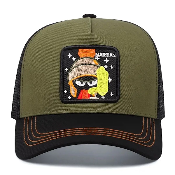 1 stk. Unisex Solskærm Åndbar Mesh Baseball Kasket Med Trendy Mønster Til Udendørs Sport