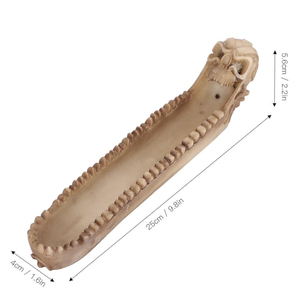 Skelet Røgelsesholder Aromaterapi Pindebrænder Display Stativ Knogle Figur Gothisk Hjem DecorSkull 1 YEMAA