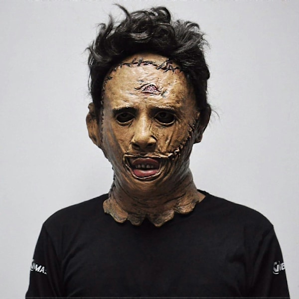 Texas Chainsaw Massacre Leatherface Masker i Latex - Skräckfilm Halloween Cosplay Kostymfest Evenemang Rekvisita Leksaker Karneval Mask