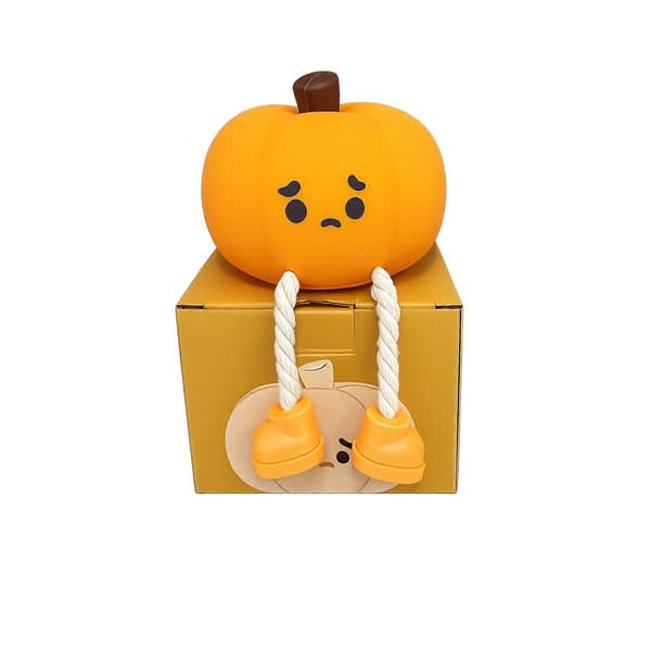 Trist gresskar nattlys for Halloween skrivebordsdekor