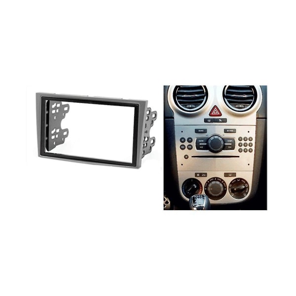 2 Din Car Radio Fascia For Opel Zafira Install Mount Kit Dvd Player Panel Plate Fascia Panel