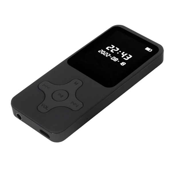 MP3 MP4 -soitin Bluetooth 5.0 Ultra Thin Digital LCD 1.77 tuuman näyttö HD-kaiutin FM-radio Kannettava HiFi-musiikkisoitin ilman muistikorttia