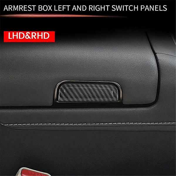 Til ALPHARD/VELLFIRE 40 Serie 2023+ Bil Forreste Armlænboks Switch Trim Patch Bil Interiør Tilbehør, B