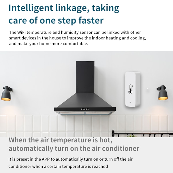 3x Wifi Temperatur- og Luftfugtighedssensor Indendørs Termometer Hygrometer