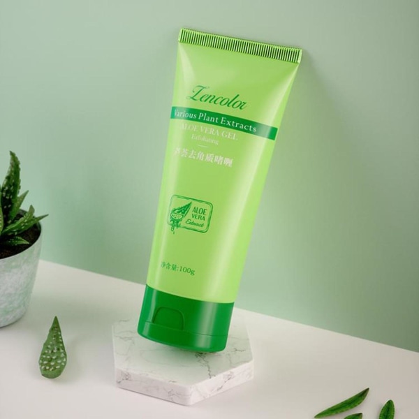 Aloe Exfoliating Gel syväpuhdistaa kasvot, kuorii hellästi kasvot ja vartalokuorinta 100 ml