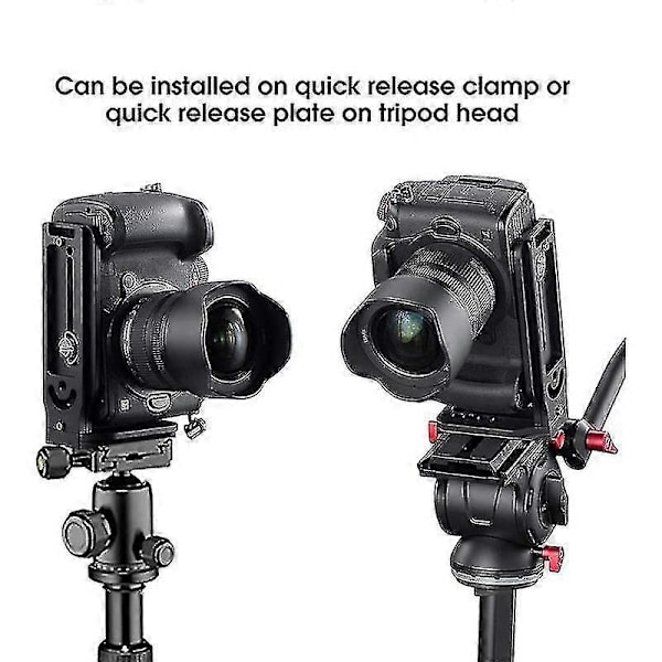 DSLR-kamerans L-fäste Vertikal Horisontell Växling Stativ Snabbkopplingsplatta För Stabilisator Stativ