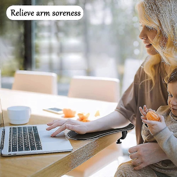 Justerbart Armstöd för Dator, Ergonomiskt Handledsstöd, Skrivbordsarmstöd, Justerbar