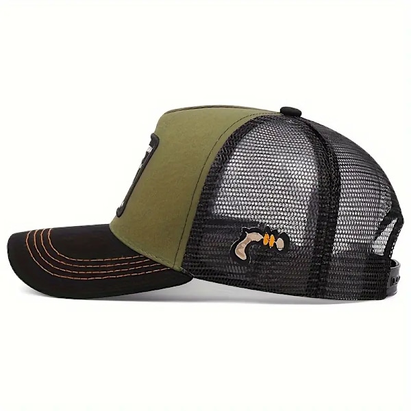 1 stk. Unisex Solskærm Åndbar Mesh Baseball Kasket Med Trendy Mønster Til Udendørs Sport