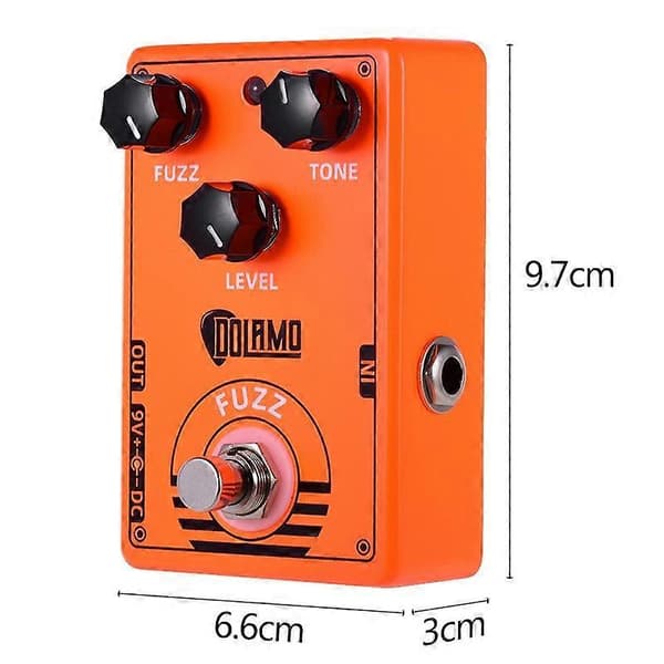 D-2 Fuzz Gitarreffektpedal True Bypass Elektrisk Gitardeler & Tilbehør