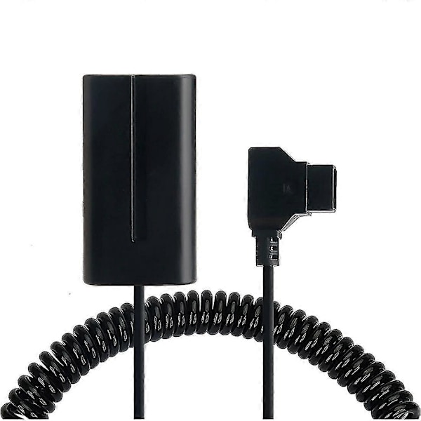 Spiral D-Tap til L-Series F550 Batteri Dummy Kabel for Sony Feelworld/Atomos Shinobi Small hd/Andycine Kameramonitor