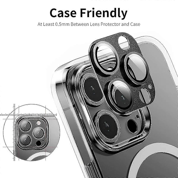 ENKAY HAT PRINCE Kameraskydd för iPhone 16 Pro/16 Pro Max - Aluminiumlegering + Härdat Glas