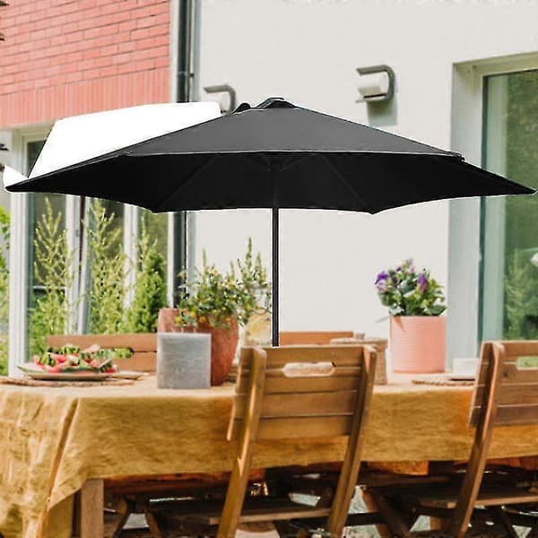 Erstatningsstoff Solid Værbestandig Polyester Anti-deform Parasoll Takdeksel for Utendørs
