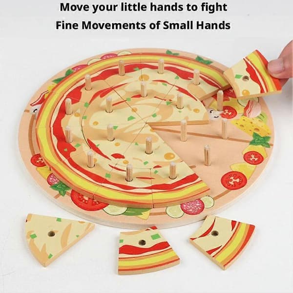 Lasten puinen keittiölelu DIY-simulaatio monikerroksinen pizzanvalmistuspeli