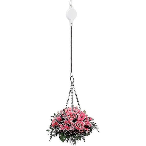 Hengende Kurv Talje, Inntrekkbar Henger Justerbar Heavy Duty Plante Talje Henger, Inntrekkbar Plante Henger For Hengende Plantepotter Blomsterkurv P