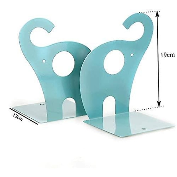 Børnebogstøtter Elefant Kreativ Børn Jern Bøger Papirvarer Simple Bord Børn Dyre Bogstøtte 1 Par 19 x 12 cm