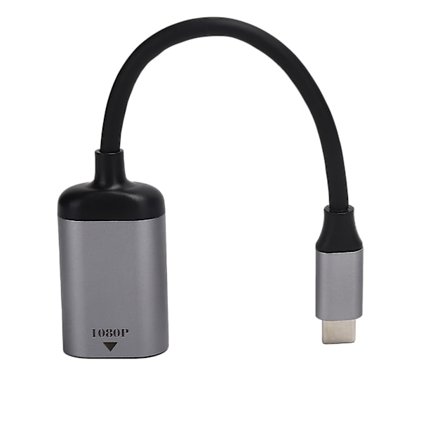 Type-C til VGA Konverter USB 3.1 1080p Adapter Videokonverter til Windows/Android/Mac OS