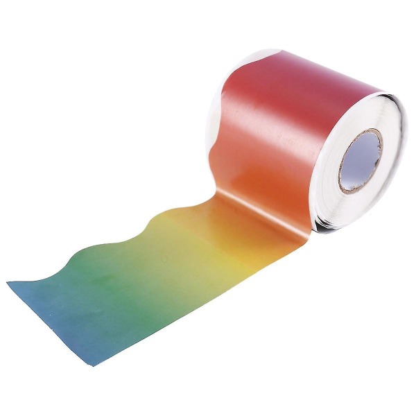 Rainbow anslagstavla klistermärken Färgglada raka anslagstavlor kantklippning kantklippning för klassrum Ch