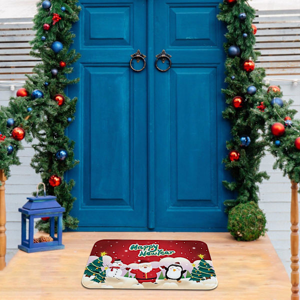 Juldekorationer God Jul Välkommen Dörrmattor Inomhus Hemmattor Dekor 40X60Cm Utrymme
