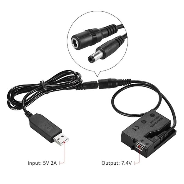 Dr-e8 Dummy-akku ja DC- power USB sovittimen kaapelin vaihto Lp-e8:lle Canon Eos 550d 6:lle