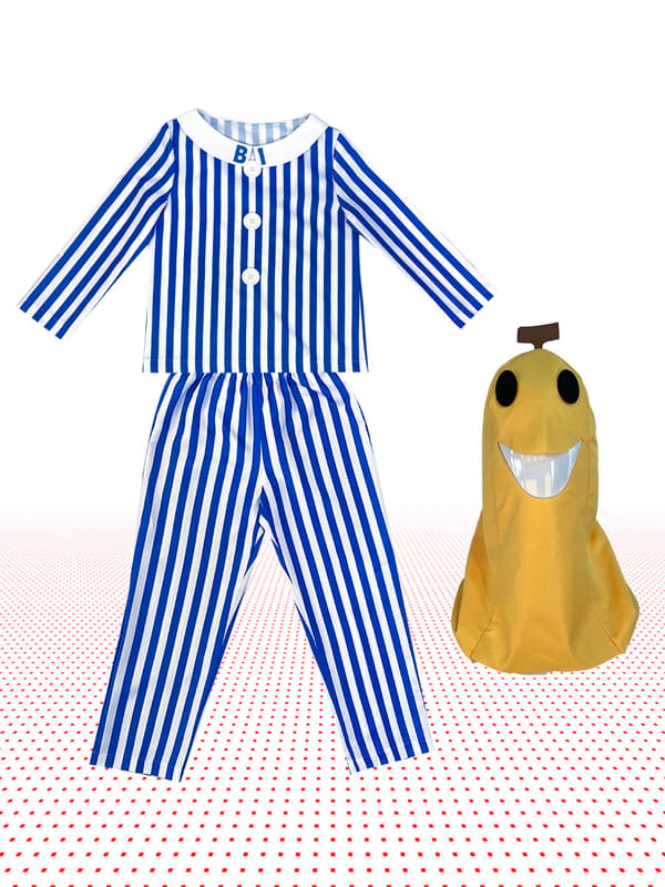 Cosplay bananpyjamas kostym TV-program kostym bananpyjamas kostym banankostym