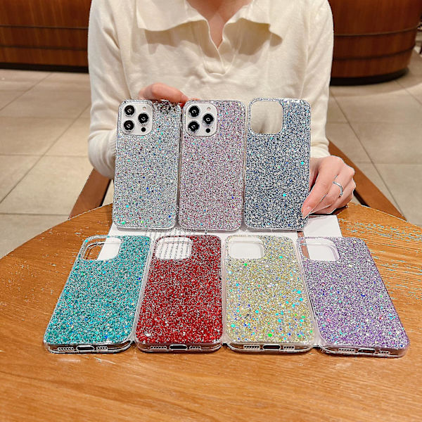 Glitter Sequins Epoxy Tpu Telefonfodral Till Iphone 11 Pro Max