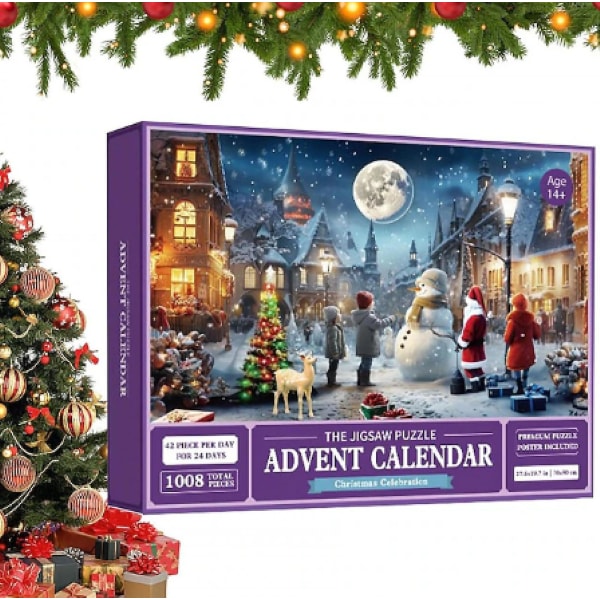 Adventskalender 2023 julsticksåg, juladventskalenderpussel, adventskalender 2023 pussel