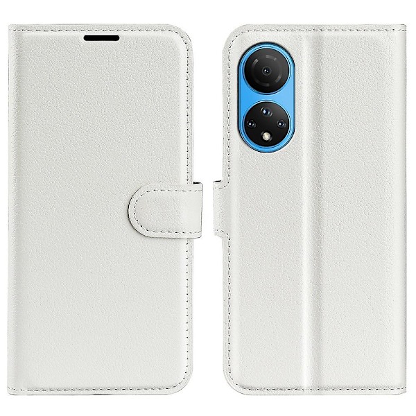 For Honor X7 Tekstur PU Læder Telefon Fuld-beskyttelse Etui Tegnebog Stativ Funktion Stødsikkert Cover